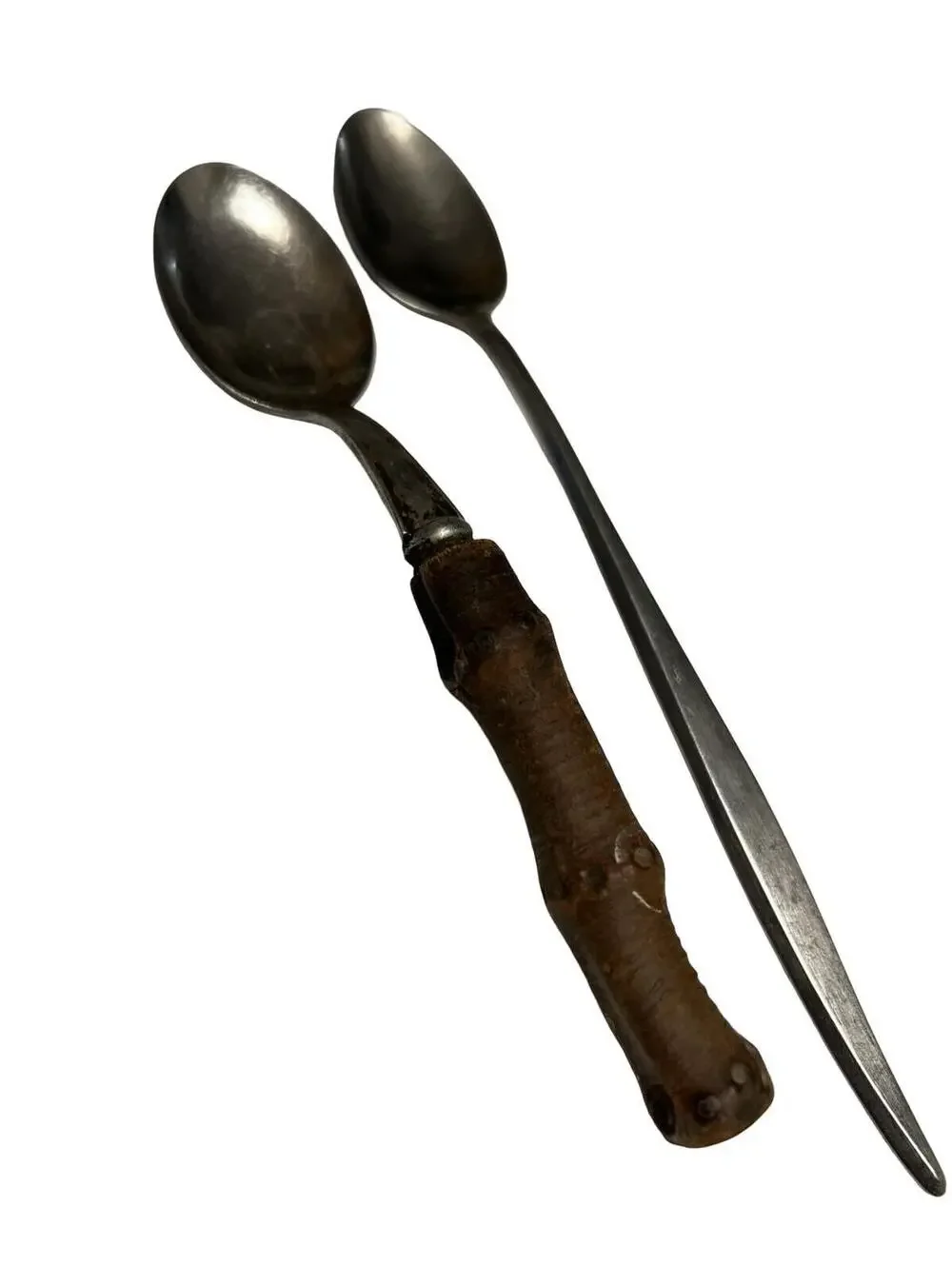 Vintage Japanese Stainless Steel Spoon Lot – Supreme & Wooden Handle